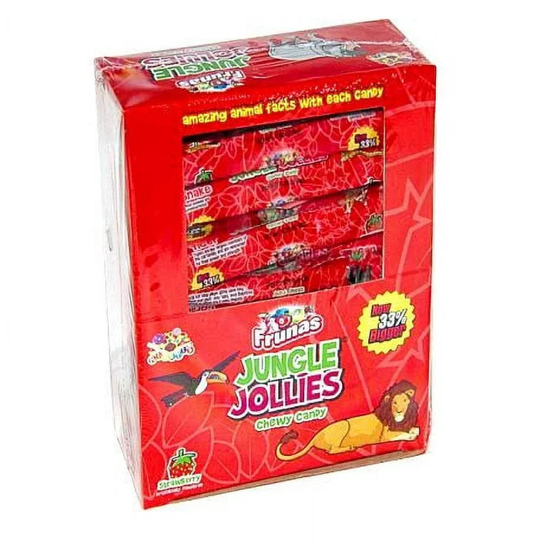 Frunas Jungle Jollies Strawberry 0.31oz 48 Count