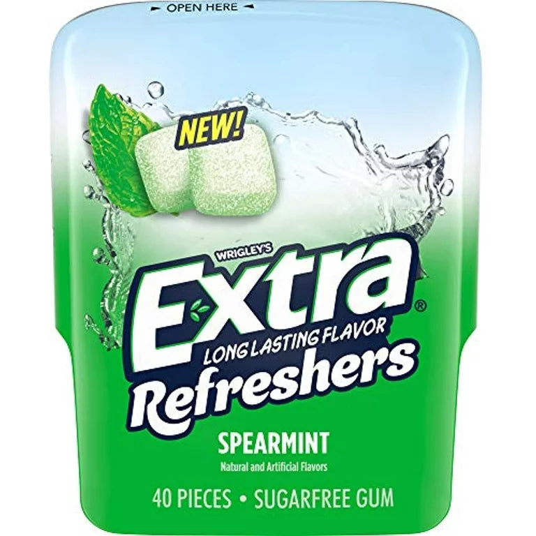 Extra Refreshers Spearmint 40 Piece 4 Count