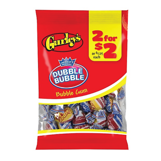 Gurley’s Bubble Gum 2.5oz 12 Count