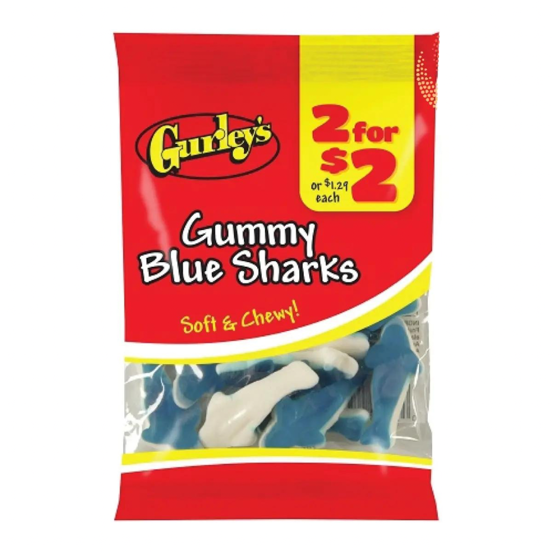 Gurley’s Gummy Blue Sharks 3oz 12 Count