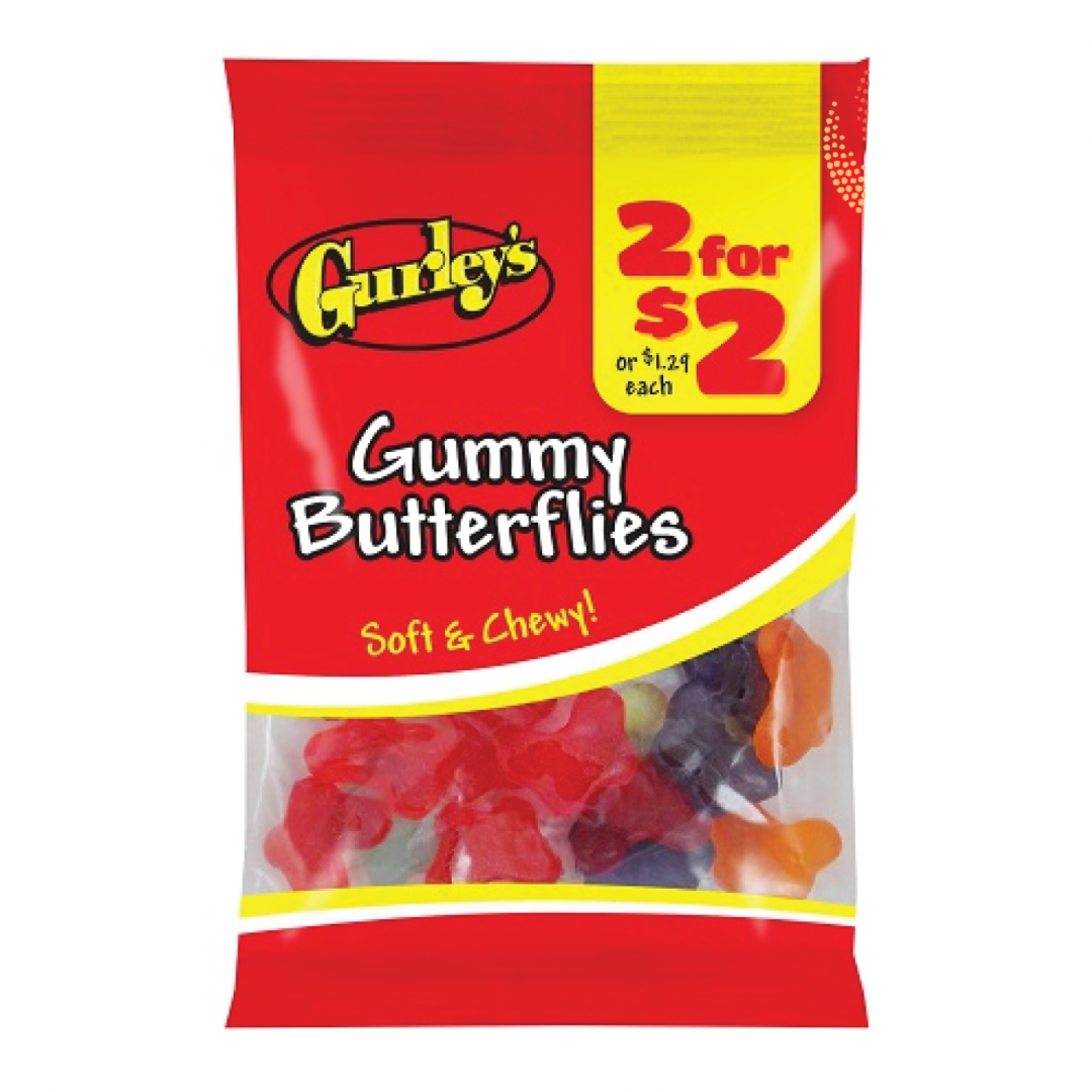 Gurley’s Gummy Butterflies 2.75oz 12 Count