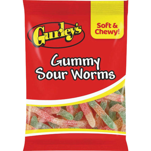 Gurley’s Gummy Sour Worms 2.75oz 12 Count