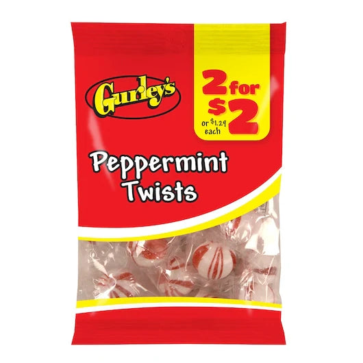 Gurley’s Peppermint Twists 1.75oz 12 Count