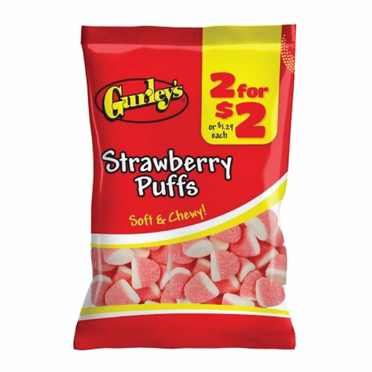 Gurley’s Strawberry Puffs 2.25oz 12 Count