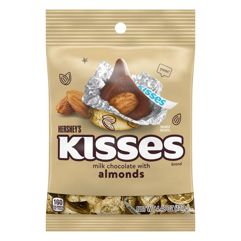 Hershey’s Kisses Almonds 4.48oz 12 Count