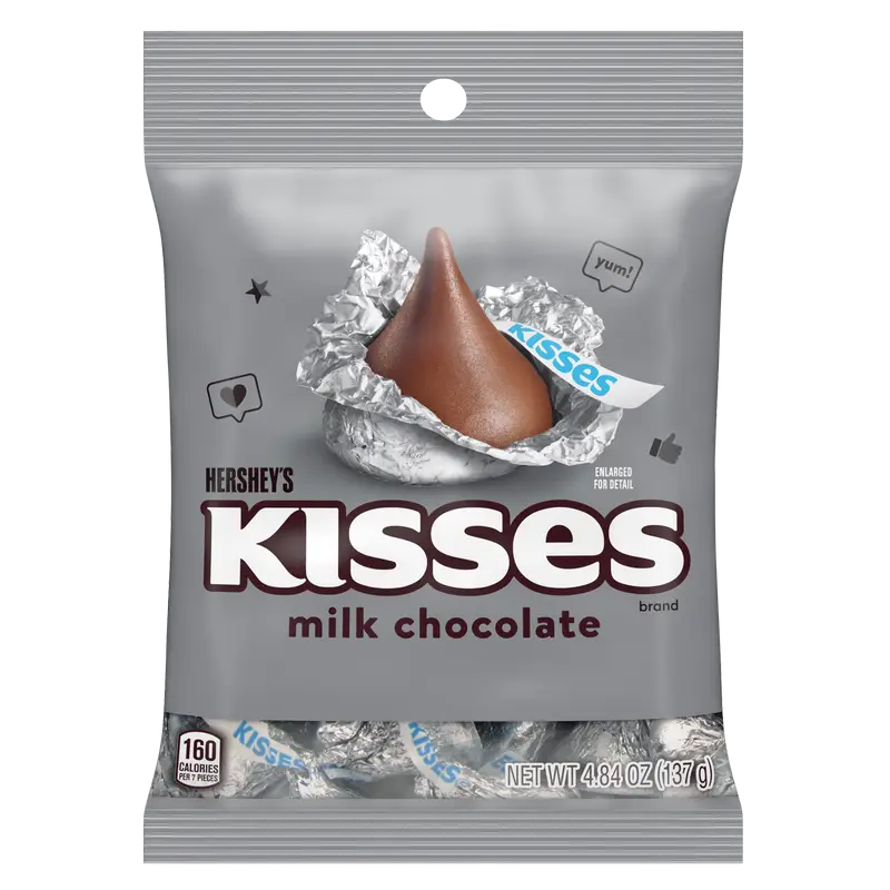 Hershey’s Kisses Milk Chocolate 4.48oz 12 Count