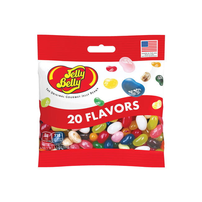 Jelly Belly 20 Flavors 3.5oz 12 Count