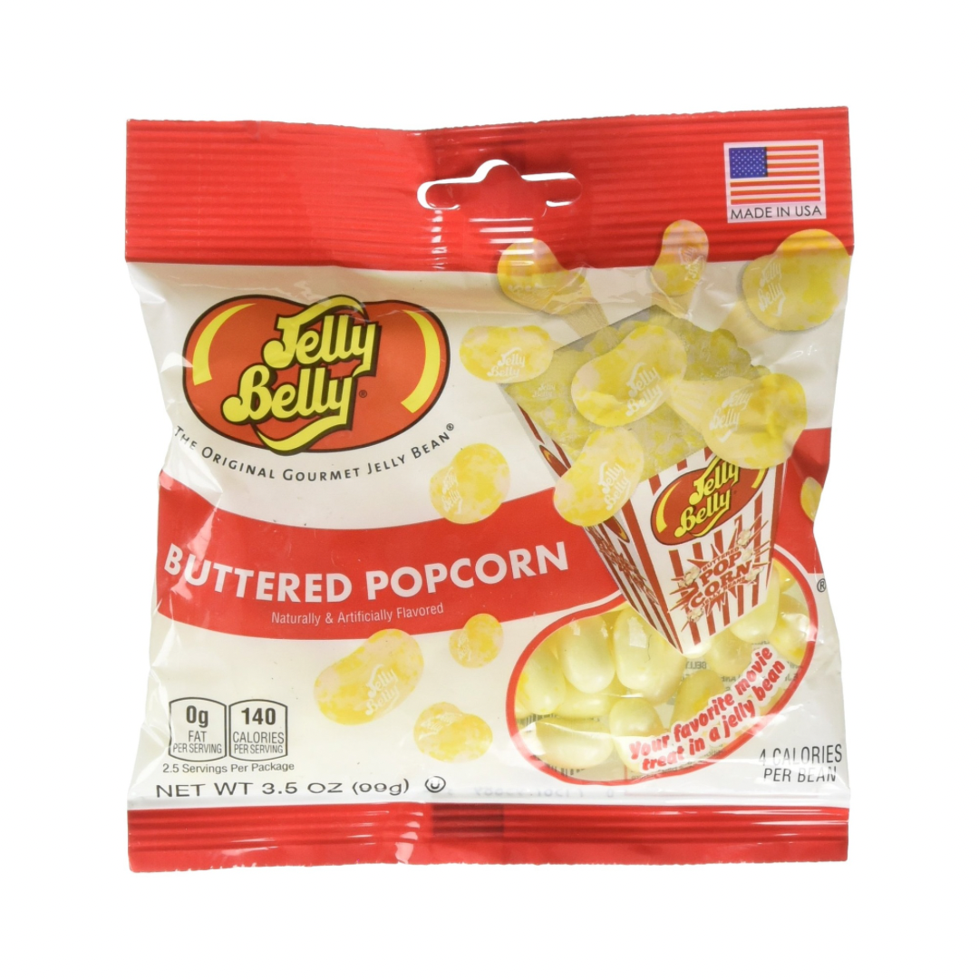 Jelly Belly Buttered Popcorn 3.5oz 12 Count