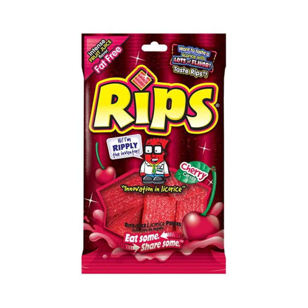 Rips Bite-Size Cherry 4oz 12 Count