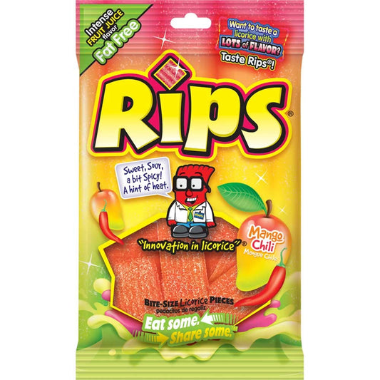 Rips Bite-Size Mango Chili 4oz 12 Count