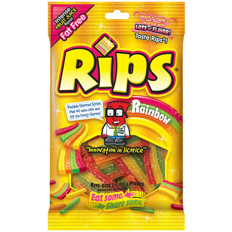 Rips Bite-Size Rainbow 4oz 12 Count