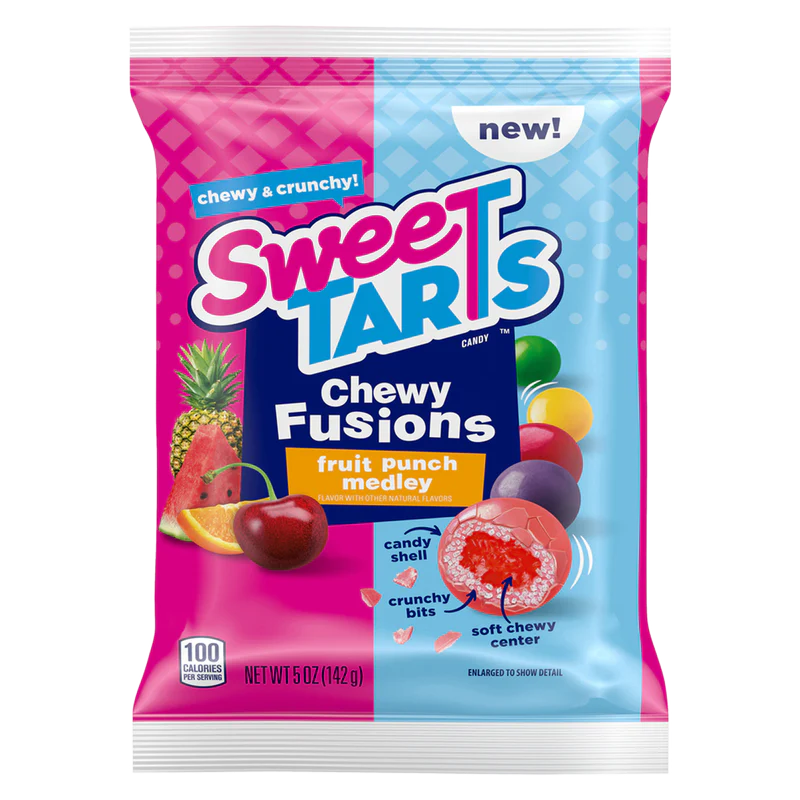 Sweetarts Chewy Fusions Fruit Punch Medley 5oz 12 Count