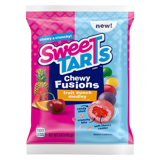 Sweetarts Chewy Fusions Fruit Punch Medley 5oz 12 Count