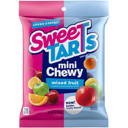 Sweetarts Mini Chewy Mixed Fruits 6oz 12 Count