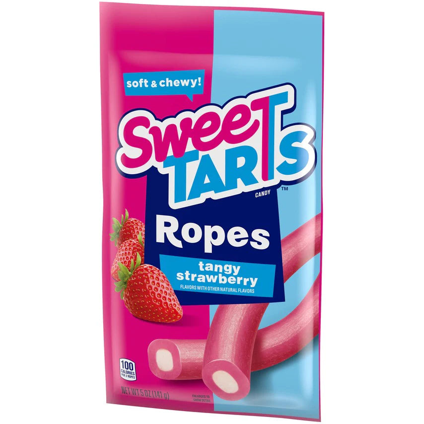 Sweetarts Ropes Tangy Strawberry 5oz 12 Count