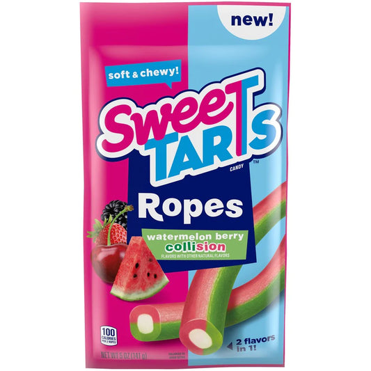 Sweetarts Ropes Watermelon Berry Collision 5oz 12 Count