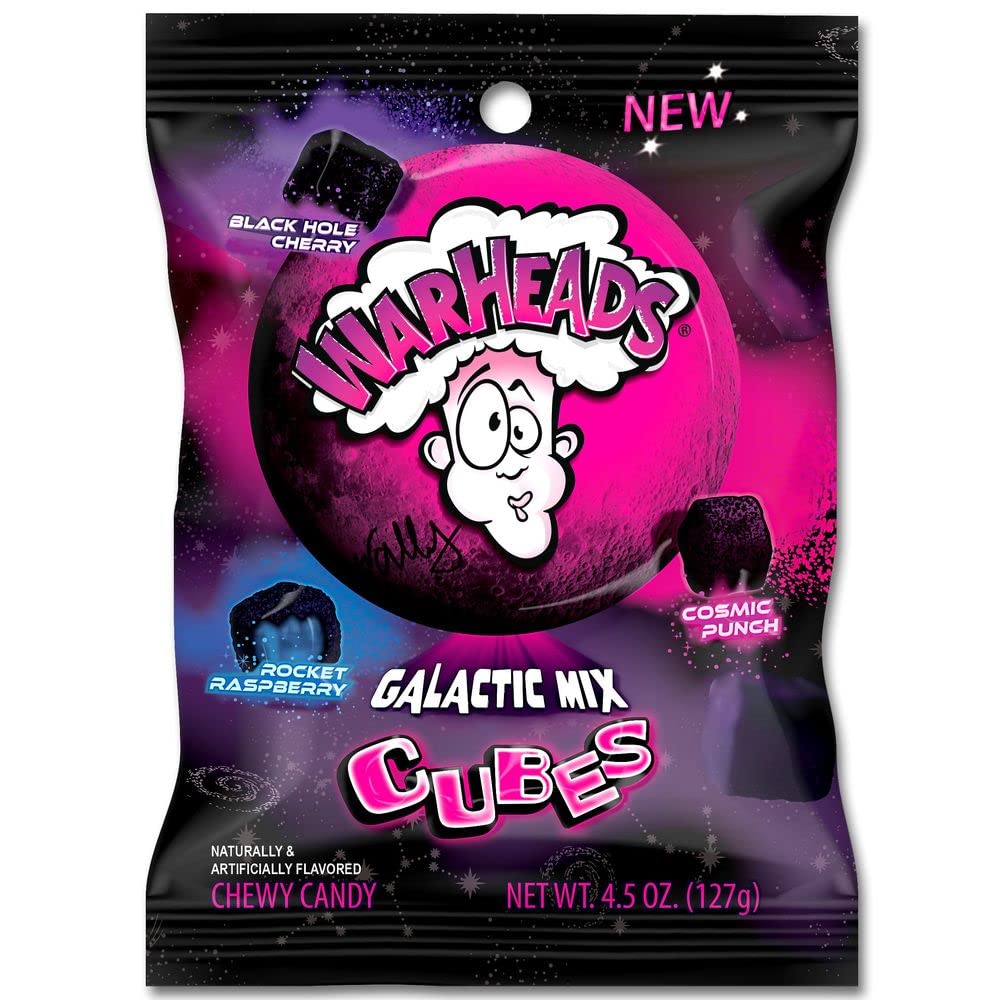 Warheads Cubes Galactic Mix 4.5oz 12 Count