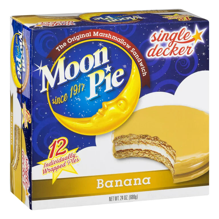 Moon Pie Single Decker Banana 2oz 12 Count