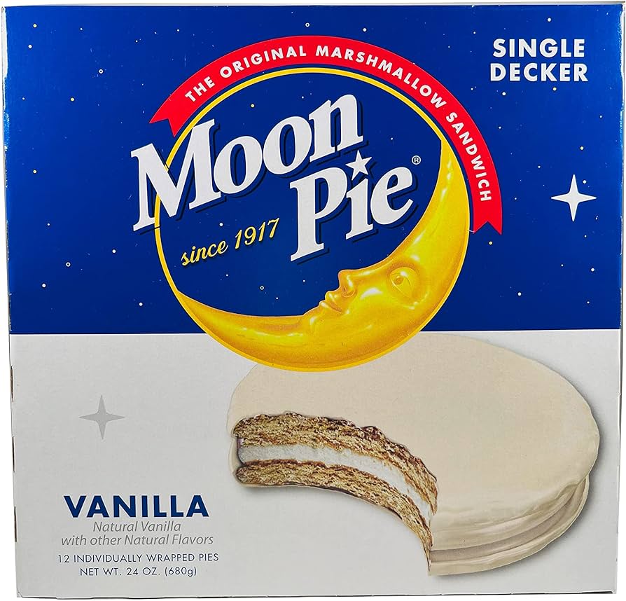 Moon Pie Single Decker Vanilla 2oz 12 Count