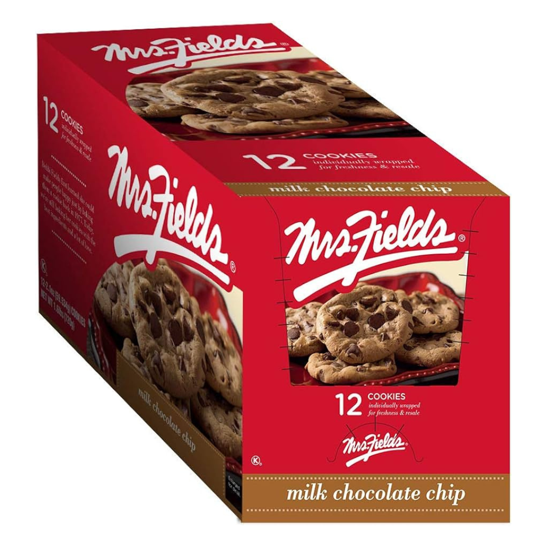 Mrs. Fields Milk Chocolate Chip 2.1oz 12 Count
