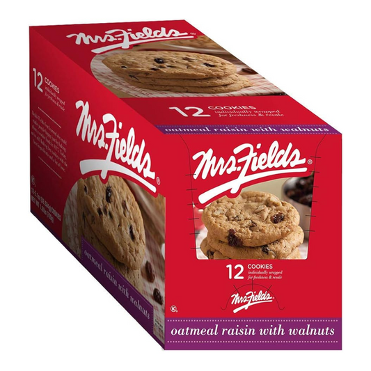 Mrs. Fields Oatmeal Raisin with Walnuts 2.1oz 12 Count