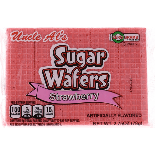 Uncle Al’s Sugar Wafers Strawberry 2.75oz 12 Count