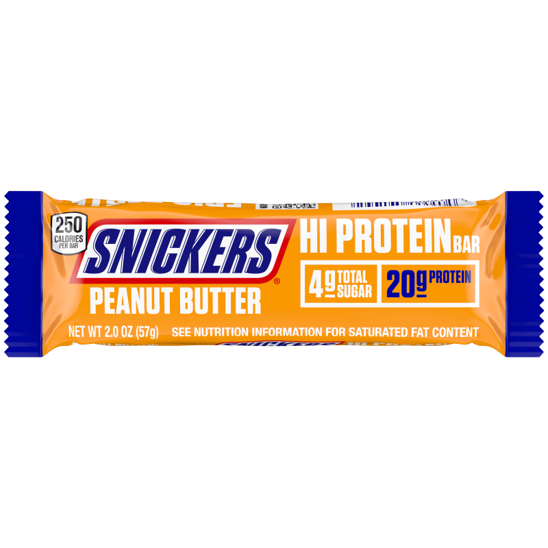 Snickers Hi Protein Bar Peanut Butter 2.01oz 12 Count