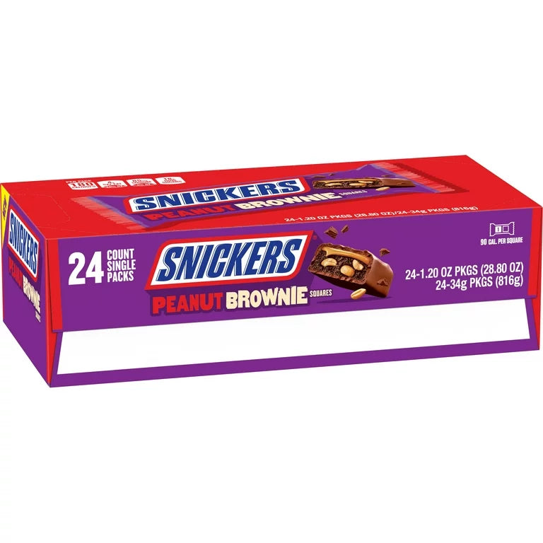 Snickers Peanut Brownie 1.2oz 24 Count