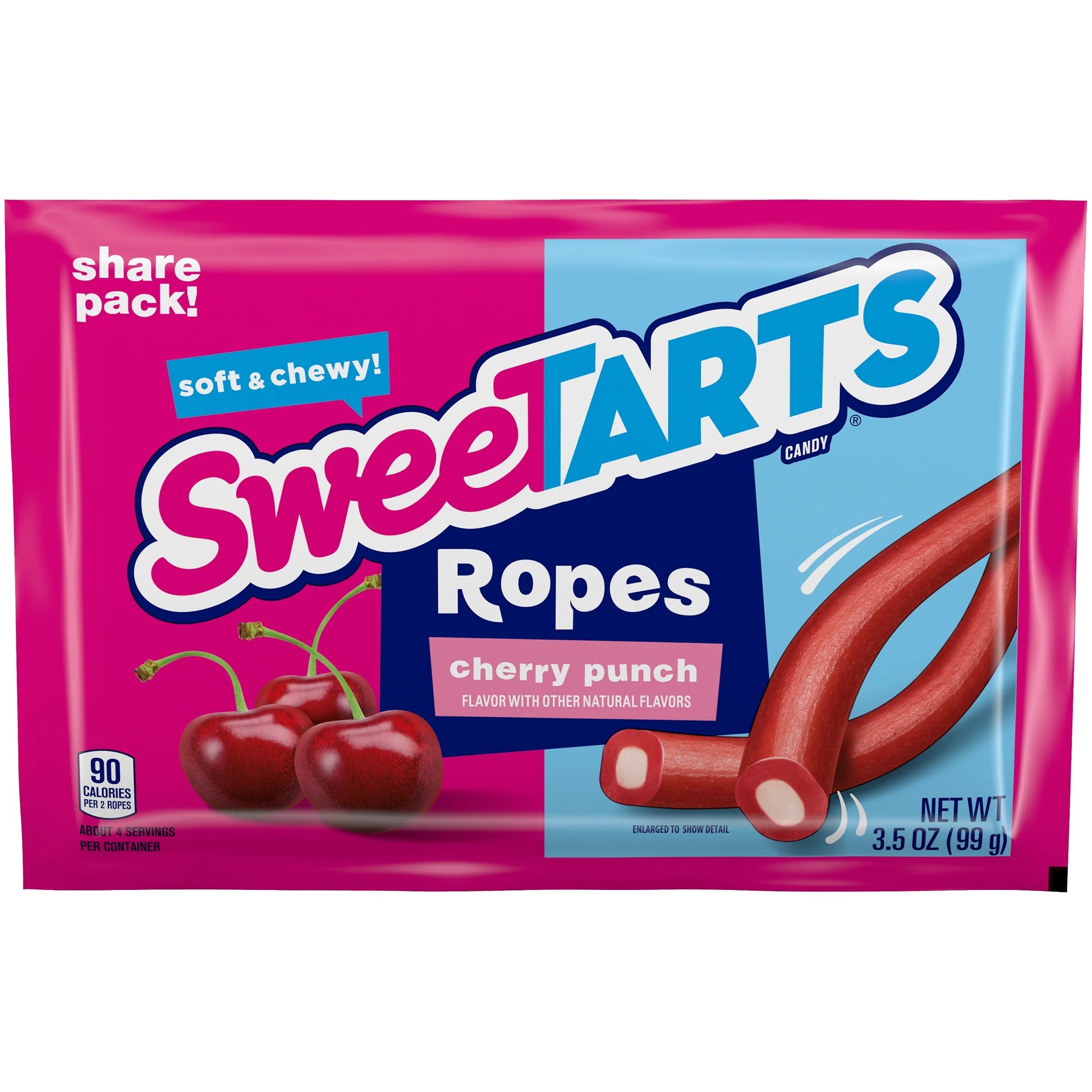 Sweetarts Ropes Cherry Punch 3.5oz 12 Count