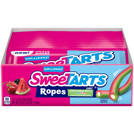 Sweetarts Ropes Watermelon Berry 3.5oz 12 Count