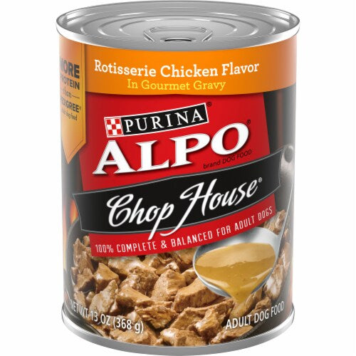 Purina Alpo Chop House Extra Gravy Rotisserie Chicken Flavor 13oz
