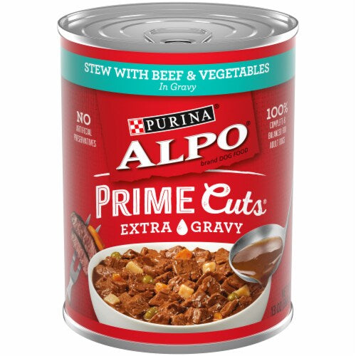 Purina Alpo Prime Cuts Extra Gravy Stew With Beef & Vegetables 13oz