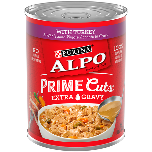 Purina Alpo Prime Cuts Extra Gravy With Turkey 13oz