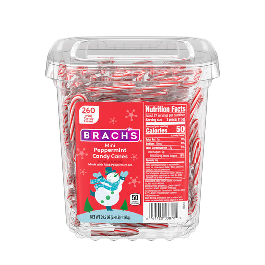 Brach’s Mini Peppermint Candy Canes 39.9oz 260 Count