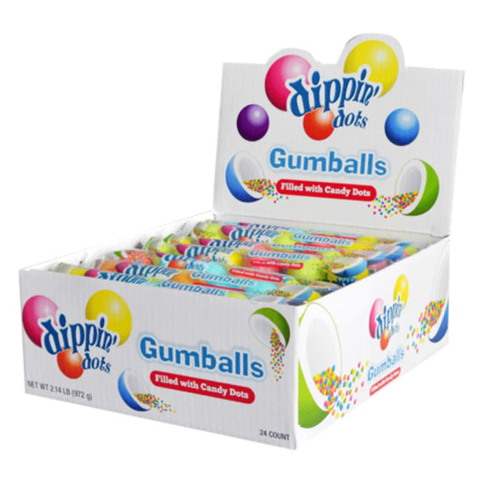 Dippin’ Dots Filled Gumballs 1.41oz 24 Count