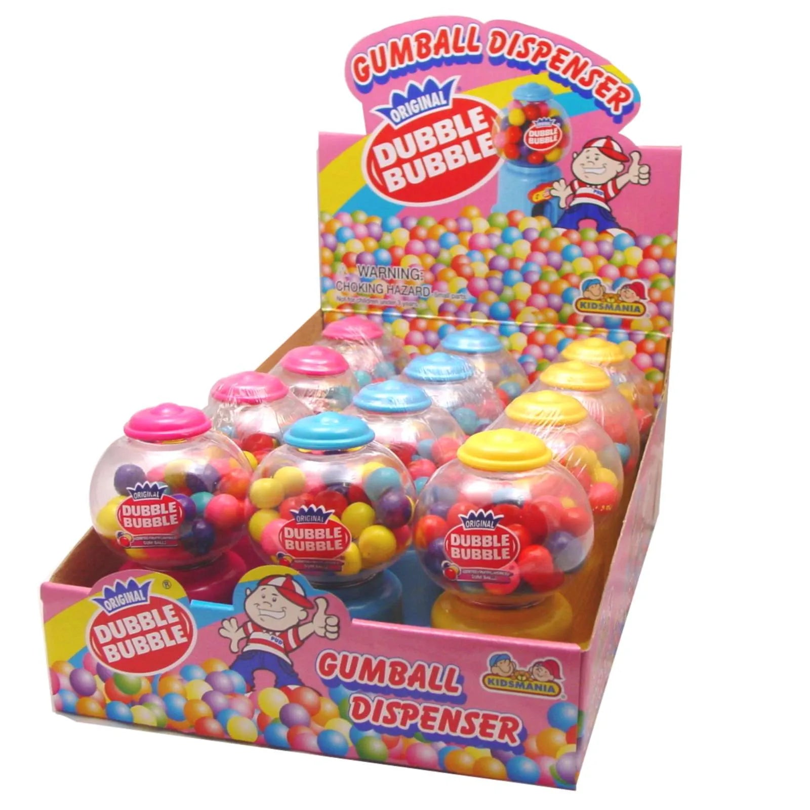 Dubble Bubble Gumball Dispenser 1.41oz 12 Count