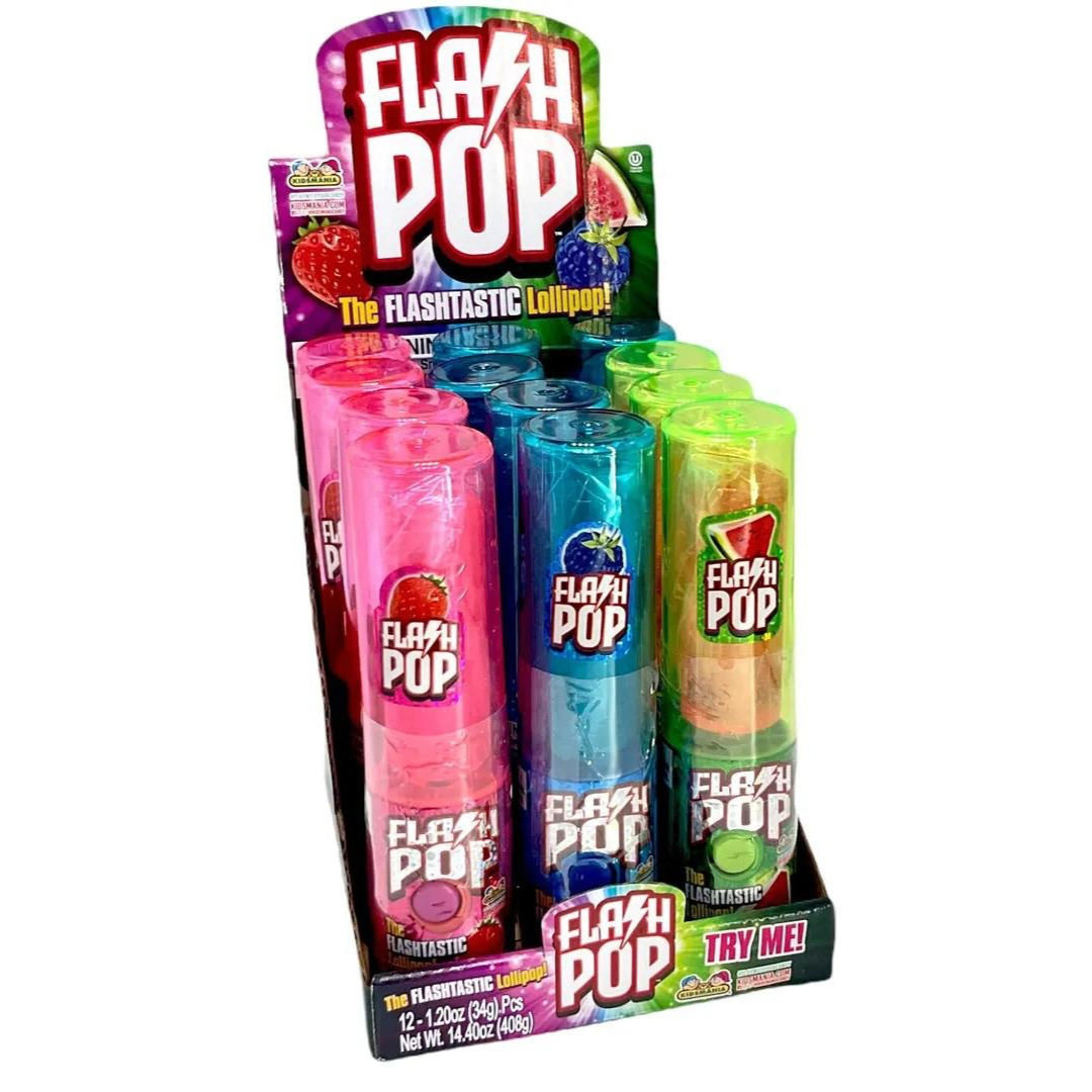 Flash Pop Lollipop 0.63oz 12 Count