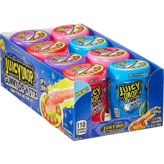 Juicy Drop Gummy Dip ‘N Stix 3.4oz 8 Count