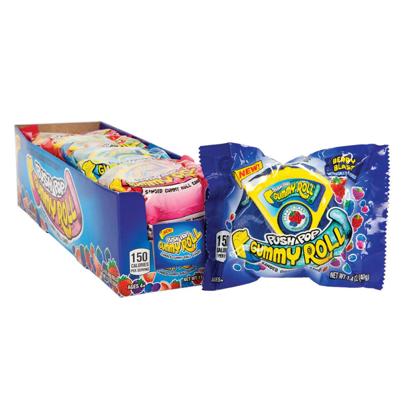 Push Pop Gummy Roll 2.3oz 8 Count