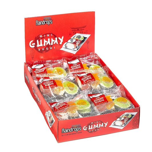 Raindrops Mini Gummy Sushi 1.4oz 12 Count