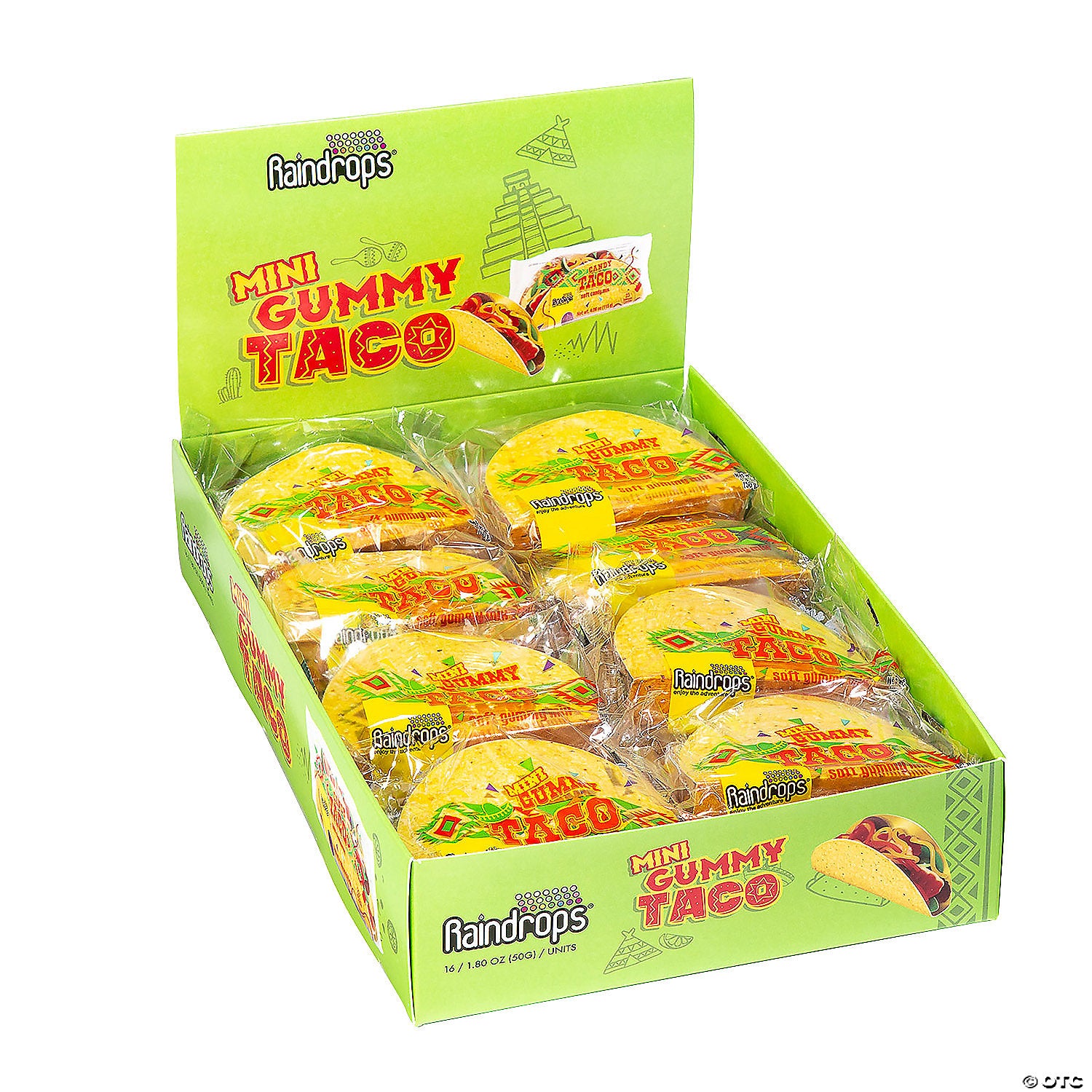 Raindrops Mini Gummy Taco 1.8oz 16 Count