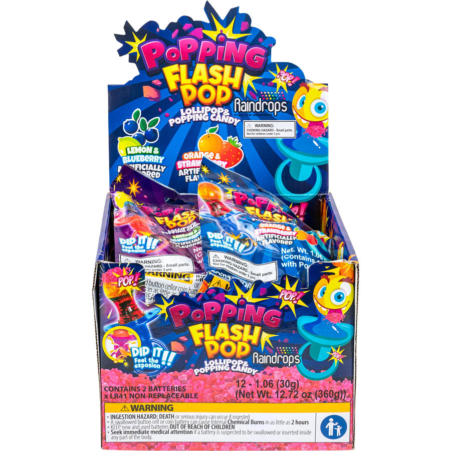 Raindrops Popping Flash Pop 1.06oz 12 Count