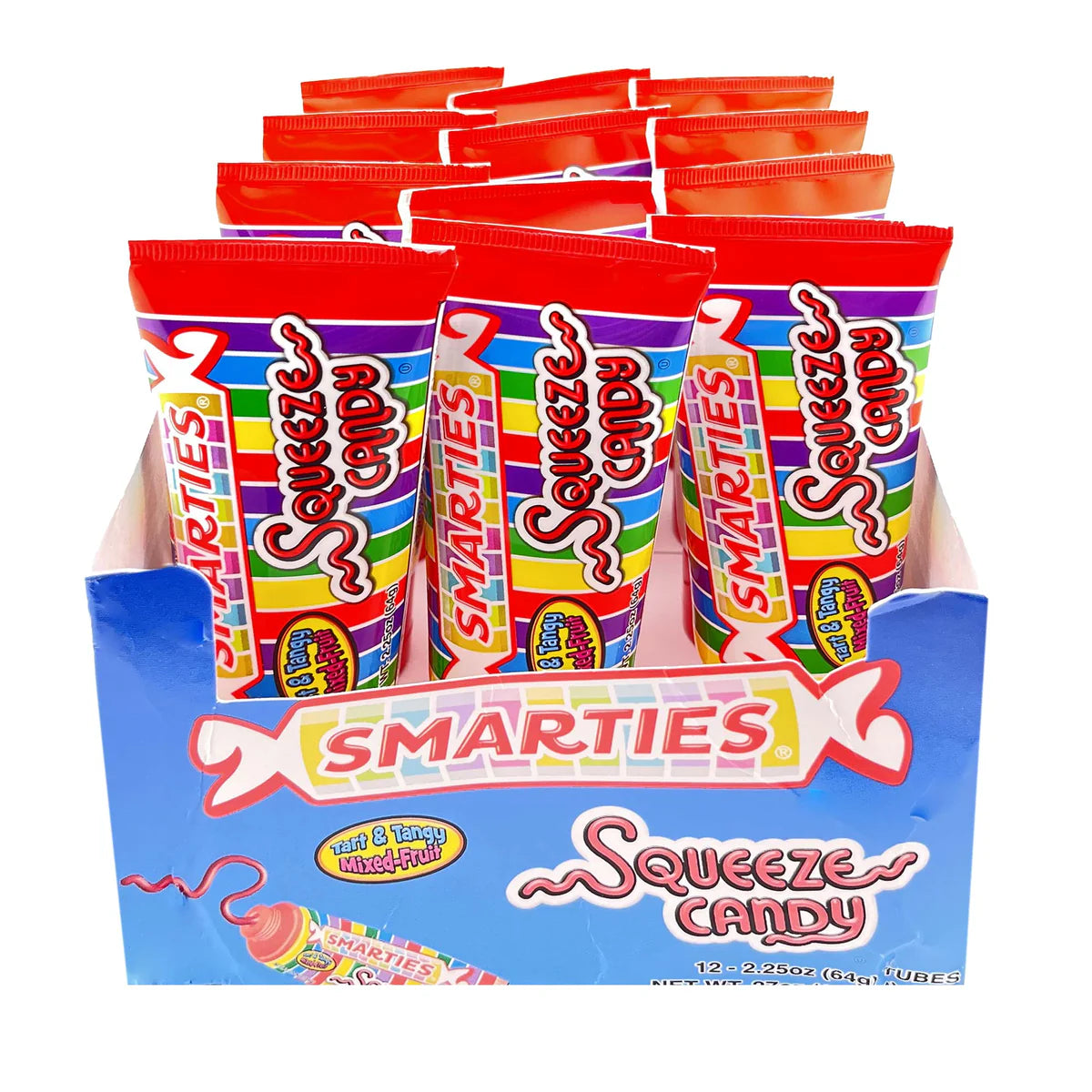 Smarties Squeeze Candy 2.25oz 12 Count