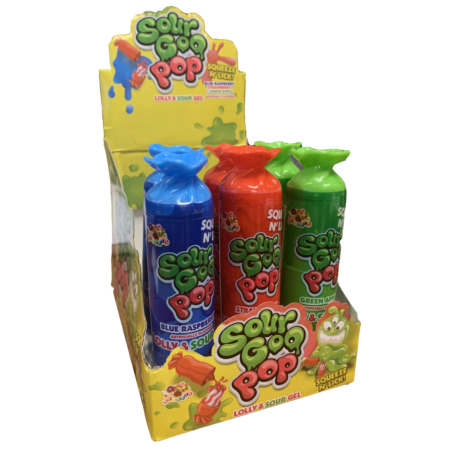 Sour Goo Pop Candy 1.76oz 12 Count