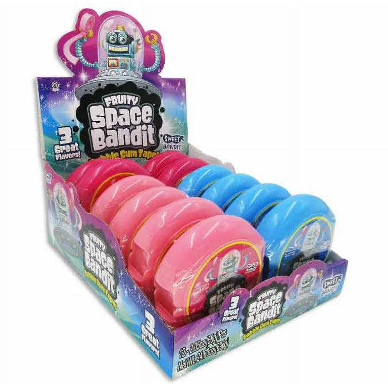 Fruity Space Bandit Bubble Gum Tape 2.05oz 12 Count