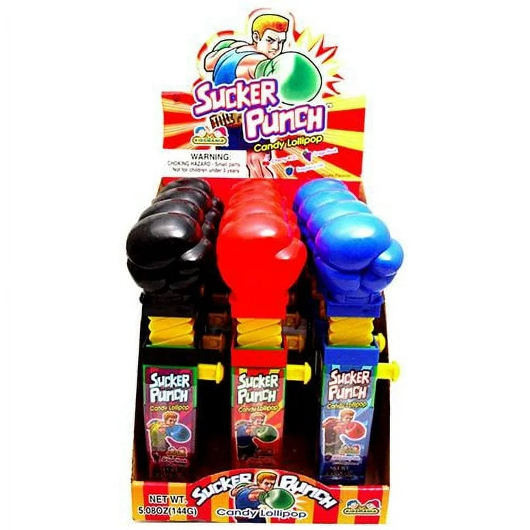 Sucker Punch Candy Lollipop 0.6oz 12 Count