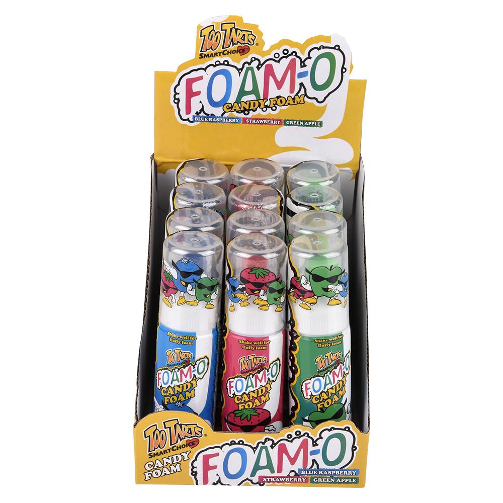 Too Tarts Foam-O Candy Foam 1.4oz 12 Count