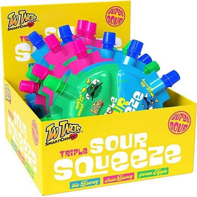 Too Tarts Triple Sour Squeeze Candy 1.5oz 12 Count