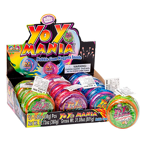 Yo Yo Mania Bubble Gum 1.05oz 12 Count