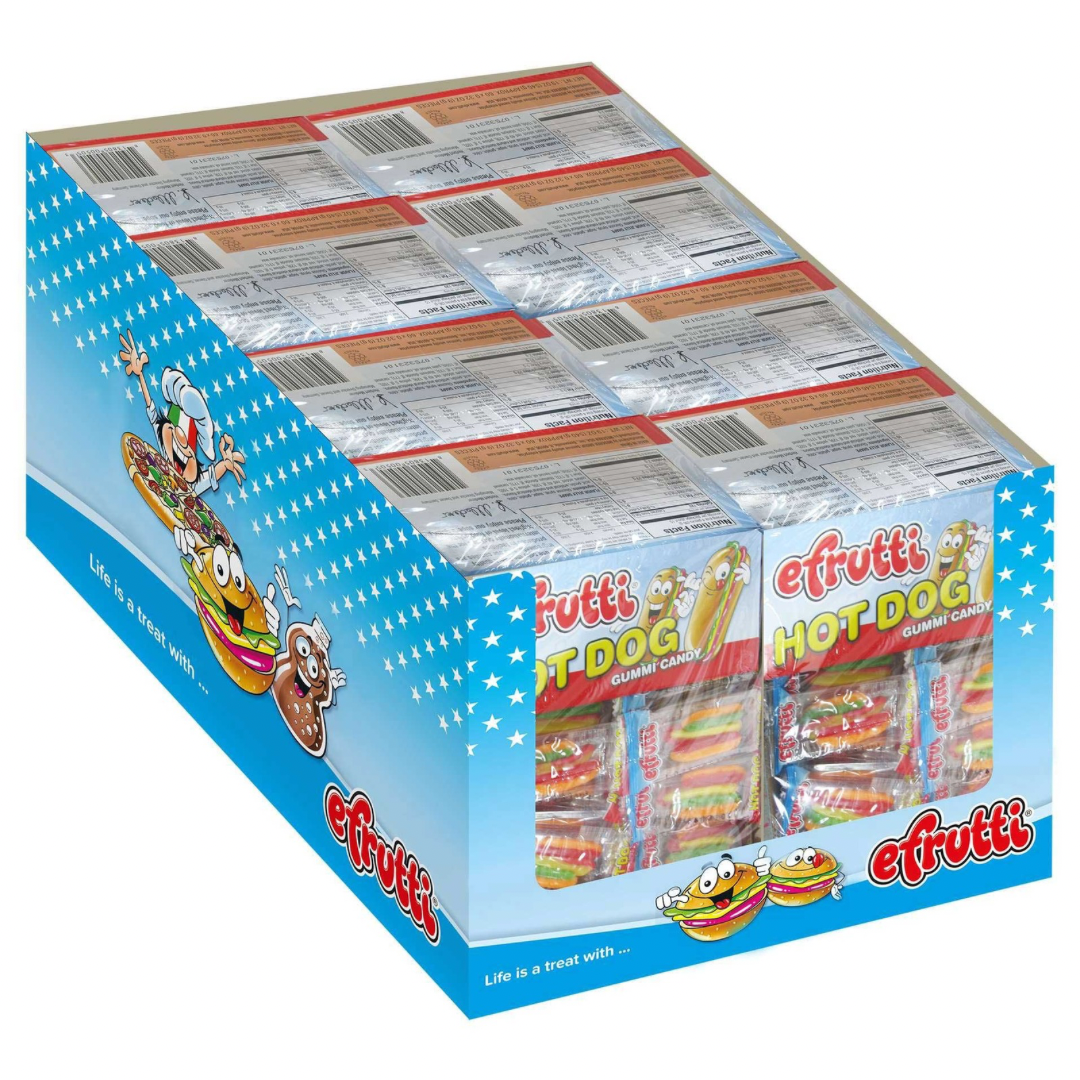 Efrutti Hot Dog Gummi Candy 2lb 101 Count